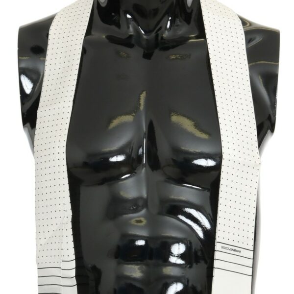 Dolce & Gabbana Elegant Silk Polka Dot Men's Scarf Wrap