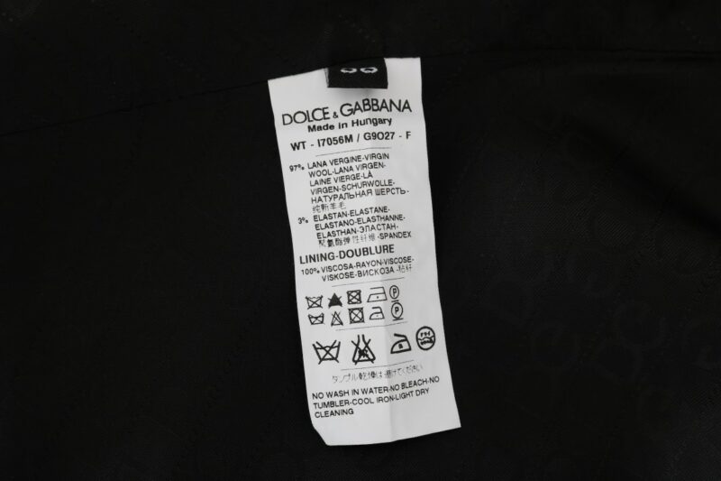 Dolce & Gabbana Elegant Striped Wool Blend Waistcoat Vest - Image 7