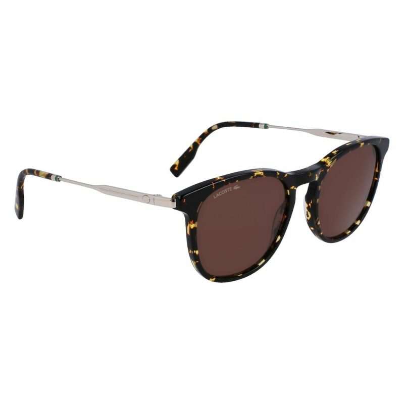 Lacoste Brown Acetate Sunglasses - Image 3