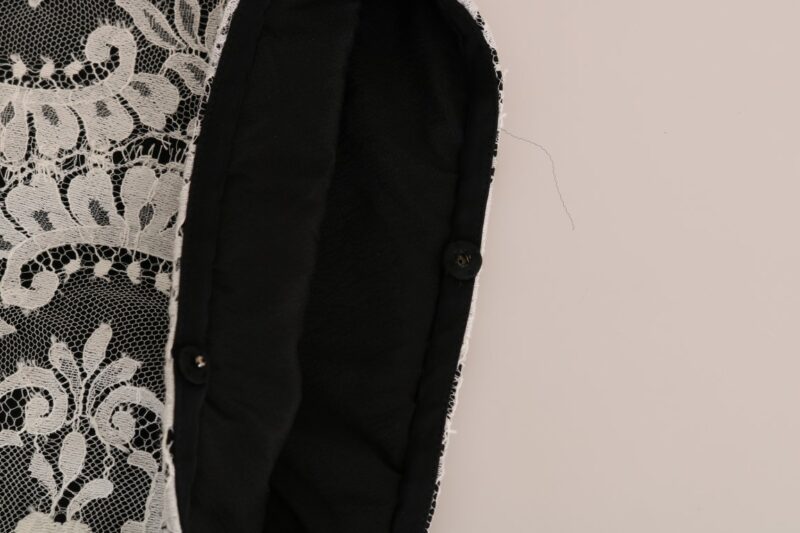 Dolce & Gabbana Elegant Silk Floral Lace Kaftan Maxi Dress - Image 7
