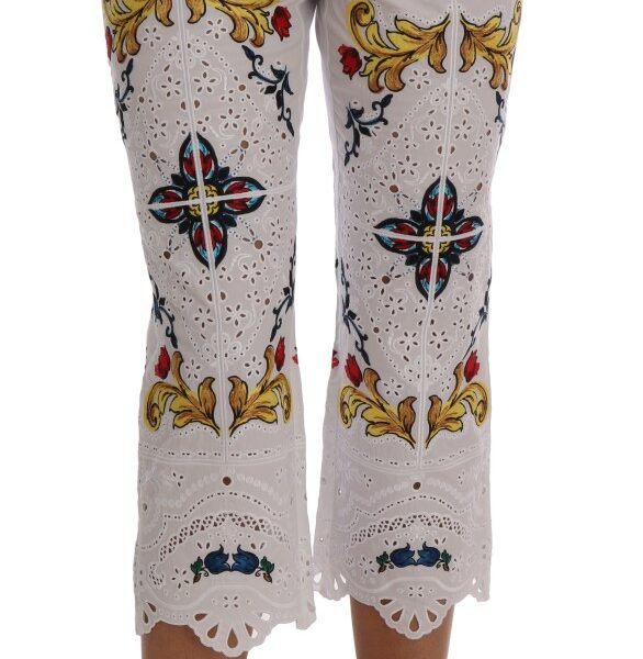 Dolce & Gabbana Majolica Embroidered Capri Elegance