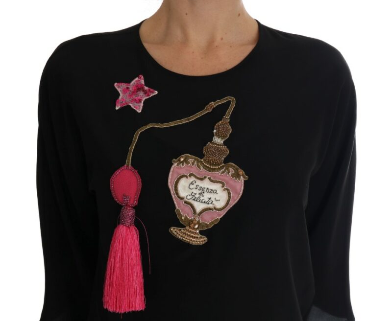 Dolce & Gabbana Fairy Tale Embroidered Silk Blouse - Image 4