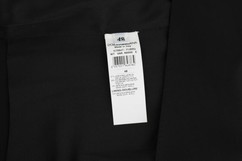 Dolce & Gabbana Elegant Slim Fit Formal Vest in Black - Image 7