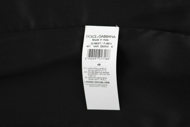 Dolce & Gabbana Elegant Polka Dot Black Dress Vest - Image 7