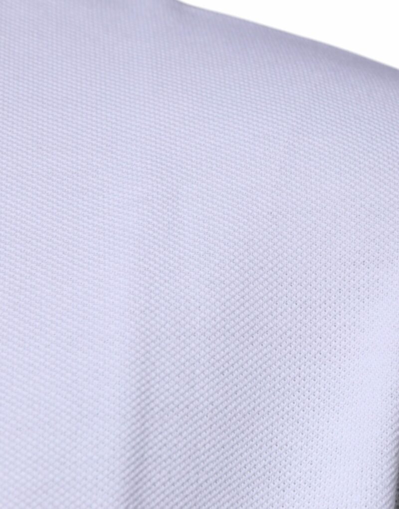Versace White Viscose Collared Men Polo Short Sleeves T-shirt - Image 4
