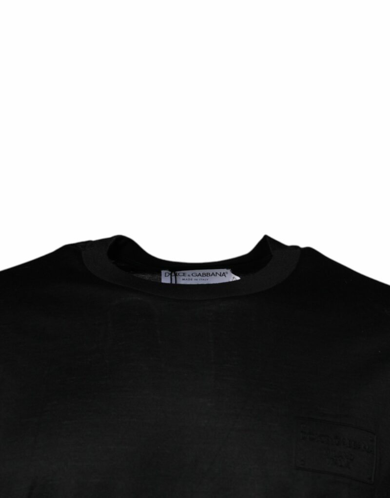 Dolce & Gabbana Black Crew Neck Short Sleeve T-shirt - Image 3