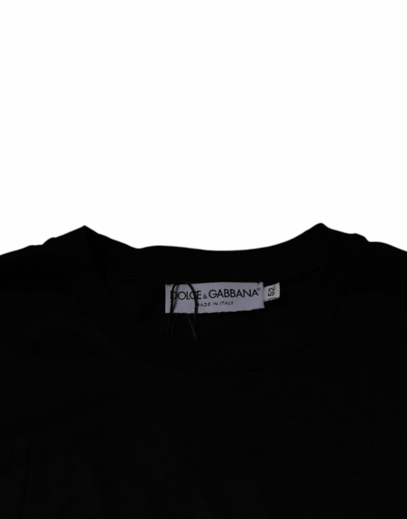 Dolce & Gabbana Black Crew Neck Short Sleeve T-shirt - Image 6