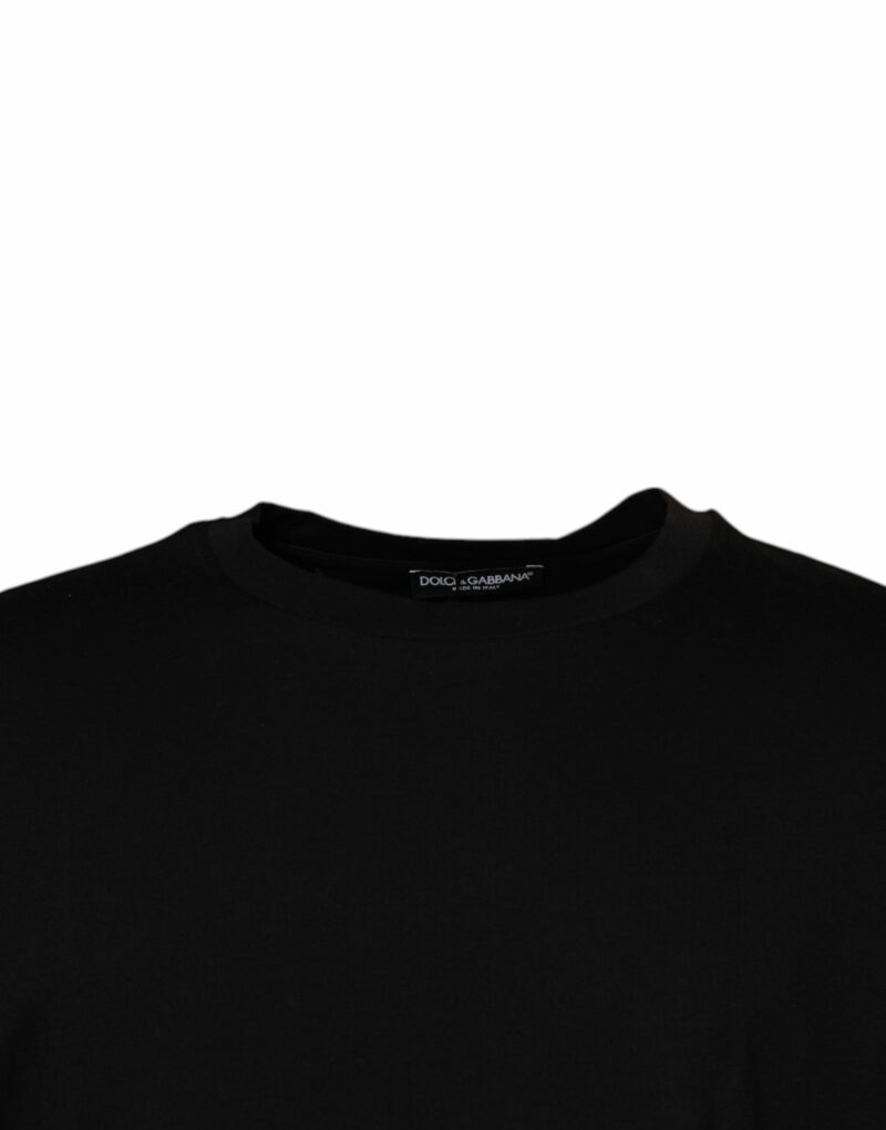 Dolce & Gabbana Black Crew Neck Short Sleeve T-shirt - Image 3