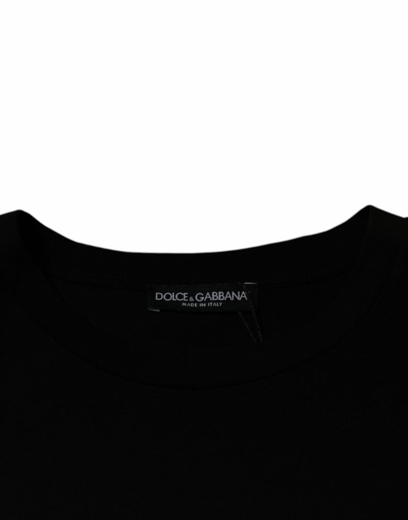 Dolce & Gabbana Black Crew Neck Short Sleeve T-shirt - Image 6