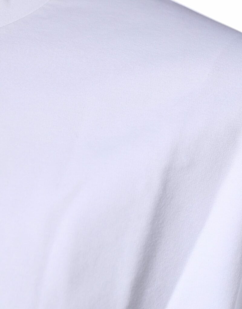 Dolce & Gabbana White DG Logo Cotton Crew Neck T-shirt - Image 4
