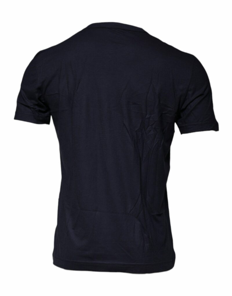 Dolce & Gabbana Blue D&G King Of Love Cotton Crew Neck T-shirt - Image 5