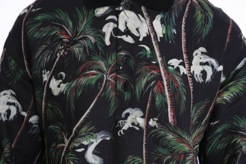 Dolce & Gabbana Sicilian Volcano Motive Polo Tee - Image 6