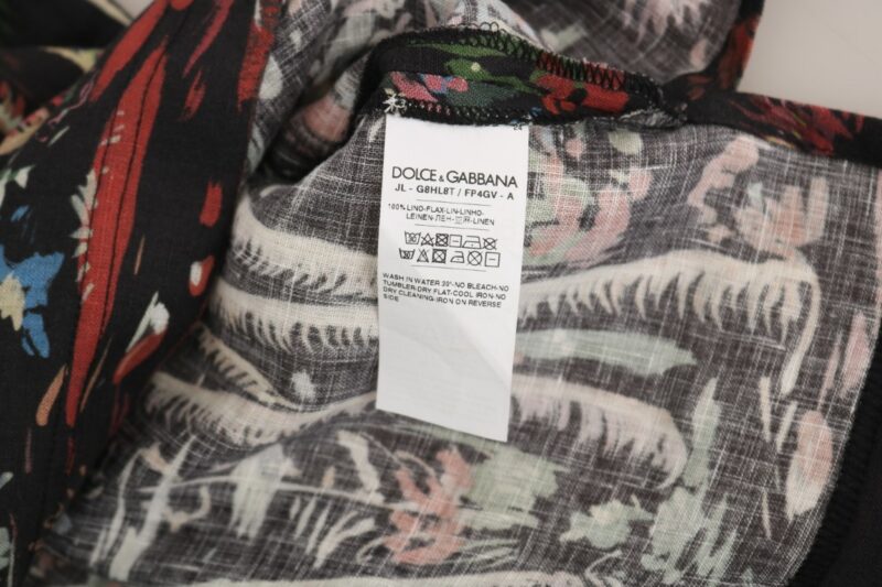 Dolce & Gabbana Sicilian Volcano Motive Polo Tee - Image 7