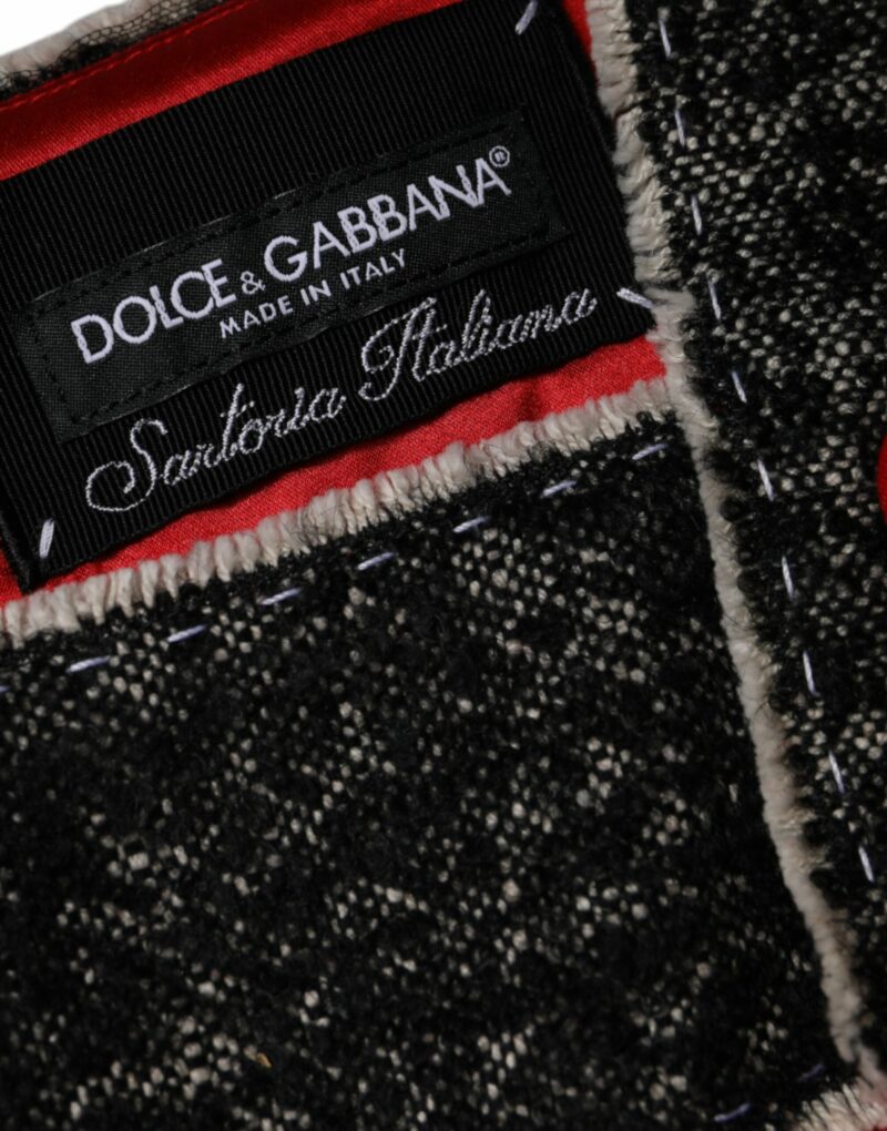 Dolce & Gabbana Red Wool Sleeveless A-line Flared Mini Dress - Image 8