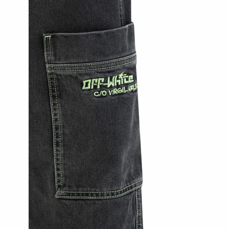 Off-White Vintage Cargo Jeans - Image 3