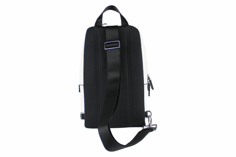 Michael Kors Cooper Medium White Signature PVC Sling Backpack - Image 2