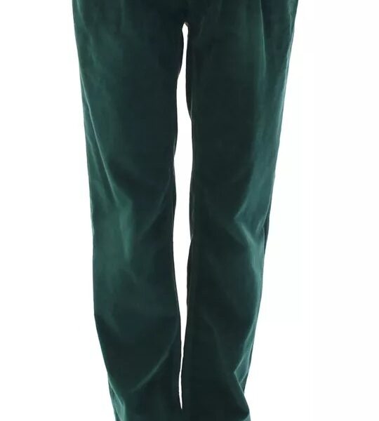 Dolce & Gabbana Green Cotton Corduroys SLIMMY Fit D&G Pants