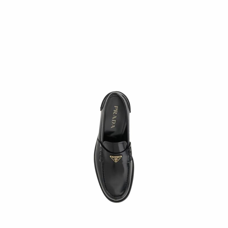 Prada Triangular plaque Loafers - Image 4