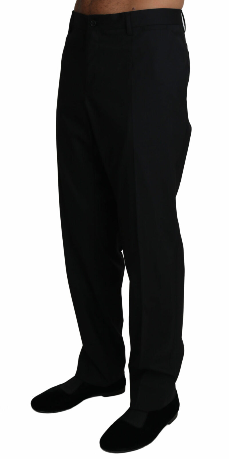 Dolce & Gabbana Elegant Black Formal Wool Blend Trousers - Image 2