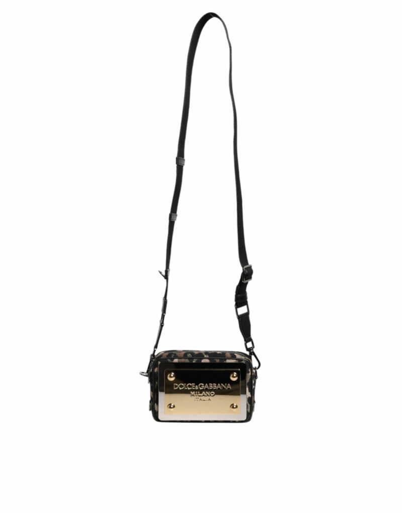 Dolce & Gabbana Multicolor Leopard Jacquard DG Logo Crossbody Bag - Image 2