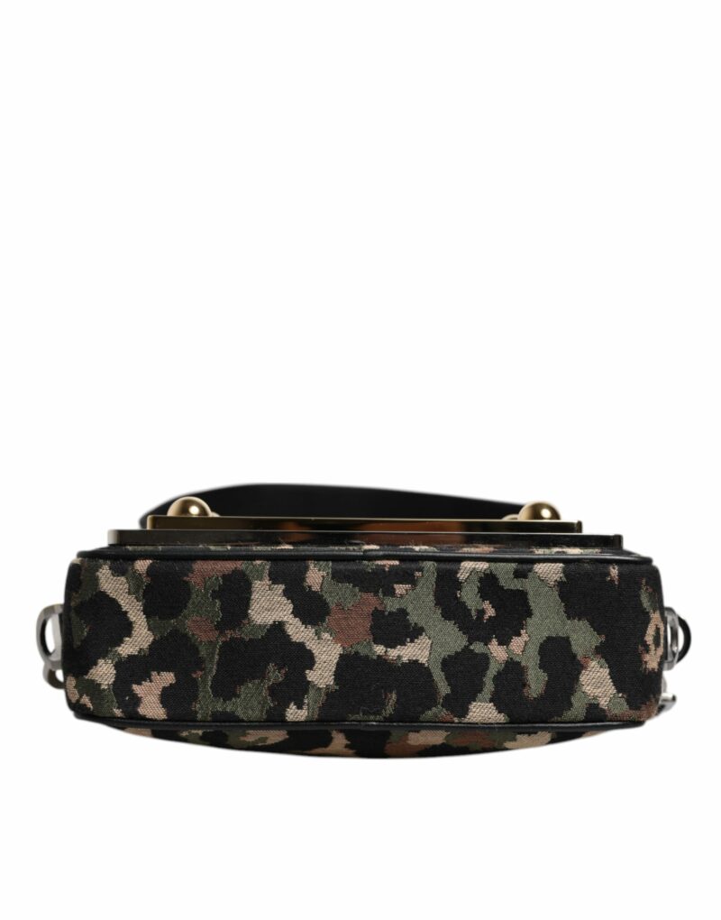 Dolce & Gabbana Multicolor Leopard Jacquard DG Logo Crossbody Bag - Image 6