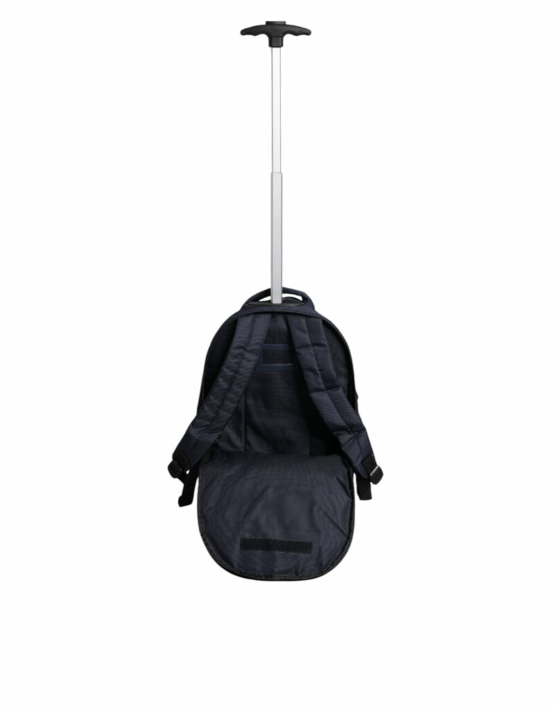 Dolce & Gabbana Blue Red Polyester Kids Back Pack Wheel Suitcase Bag - Image 6