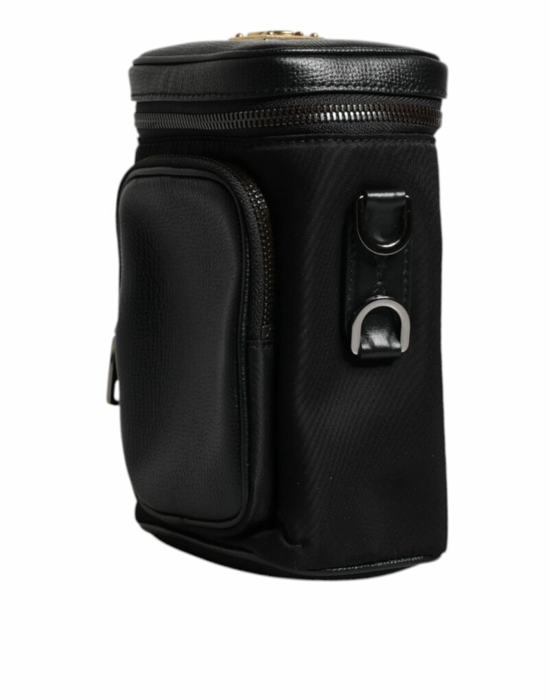 Dolce & Gabbana Black Leather Logo Purse Crossbody Camera Bag - Image 3
