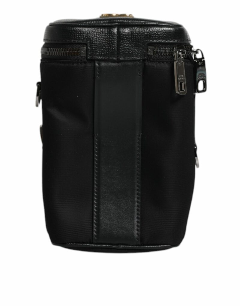 Dolce & Gabbana Black Leather Logo Purse Crossbody Camera Bag - Image 4
