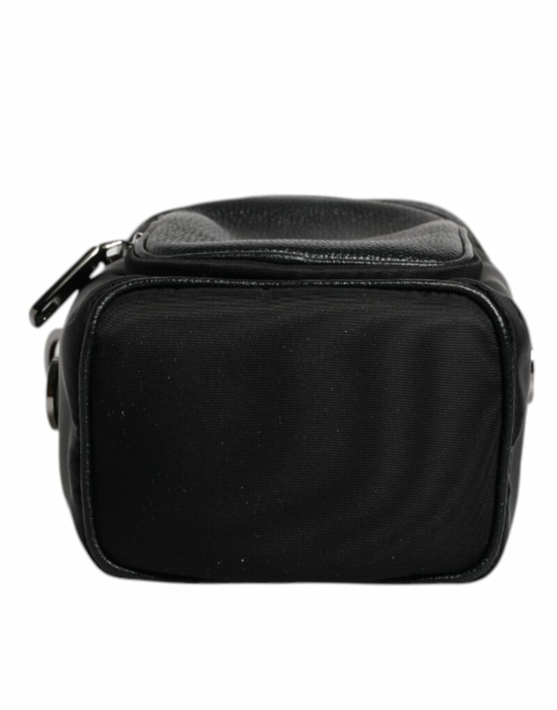 Dolce & Gabbana Black Leather Logo Purse Crossbody Camera Bag - Image 5