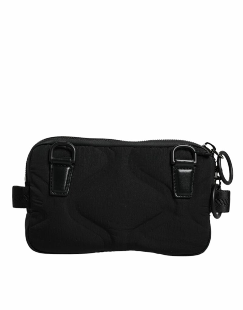 Dolce & Gabbana Black Nylon Logo Purse Crossbody Sling Bag - Image 5