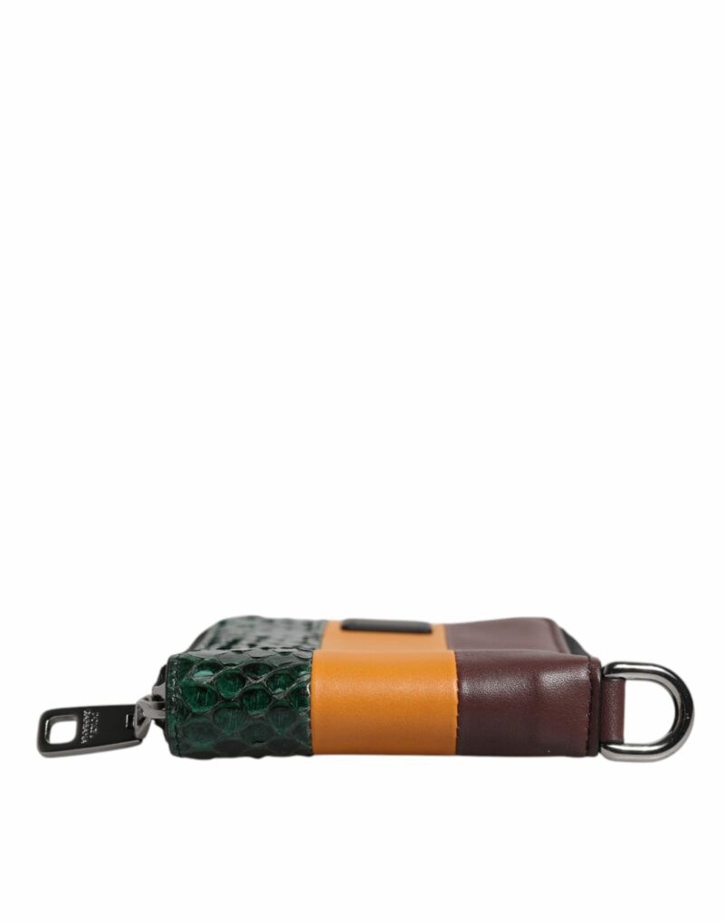 Dolce & Gabbana Multicolor Exotic Leather DG Bifold Card Holder Wallet - Image 5