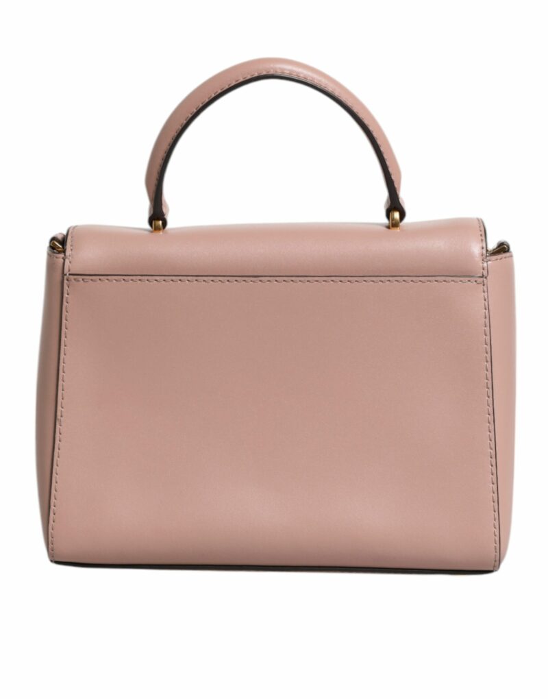 Michael Kors Pink Leather Logo Plaque Crossbody MINDY Satchel Bag - Image 6