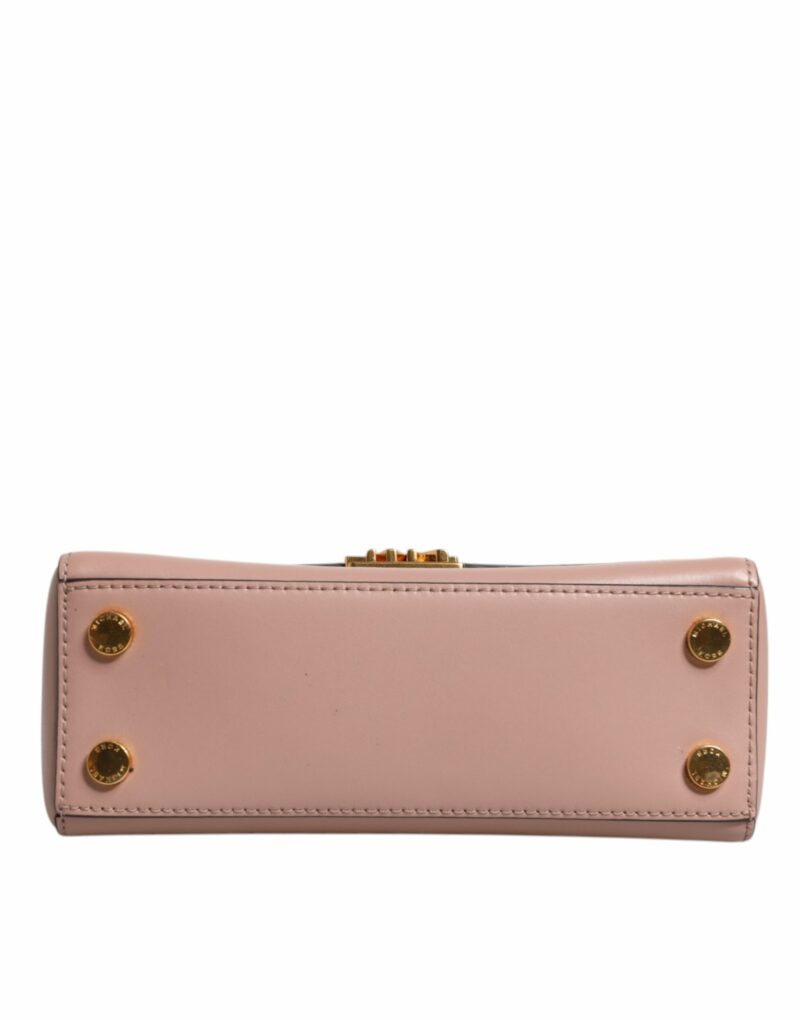 Michael Kors Pink Leather Logo Plaque Crossbody MINDY Satchel Bag - Image 7