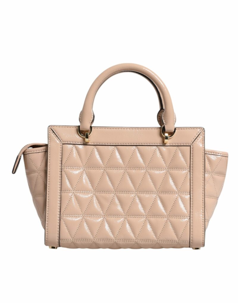 Michael Kors Peach Quilted Leather Logo Crossbody VIVIANNE Messenger Bag - Image 5