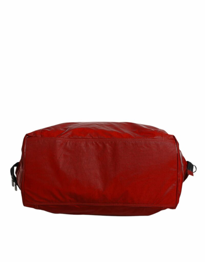 Dolce & Gabbana Red Nylon Calfskin Hand Shoulder Duffel Bag - Image 6