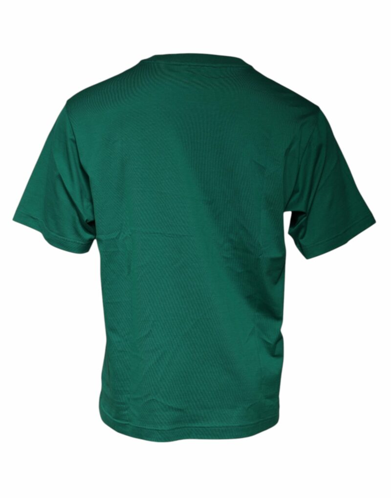 Dolce & Gabbana Green Logo Crew Neck Short Sleeves T-shirt - Image 3
