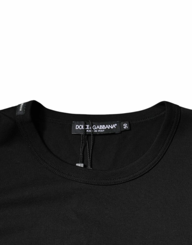 Dolce & Gabbana Blue Crown Crew Neck Short Sleeves T-shirt - Image 4