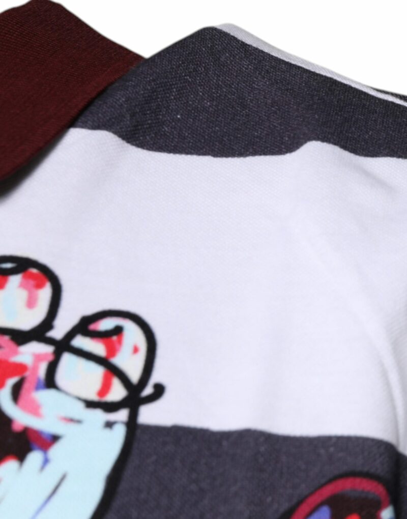 Dolce & Gabbana Multicolor Graphic Collared Polo T-shirt - Image 4
