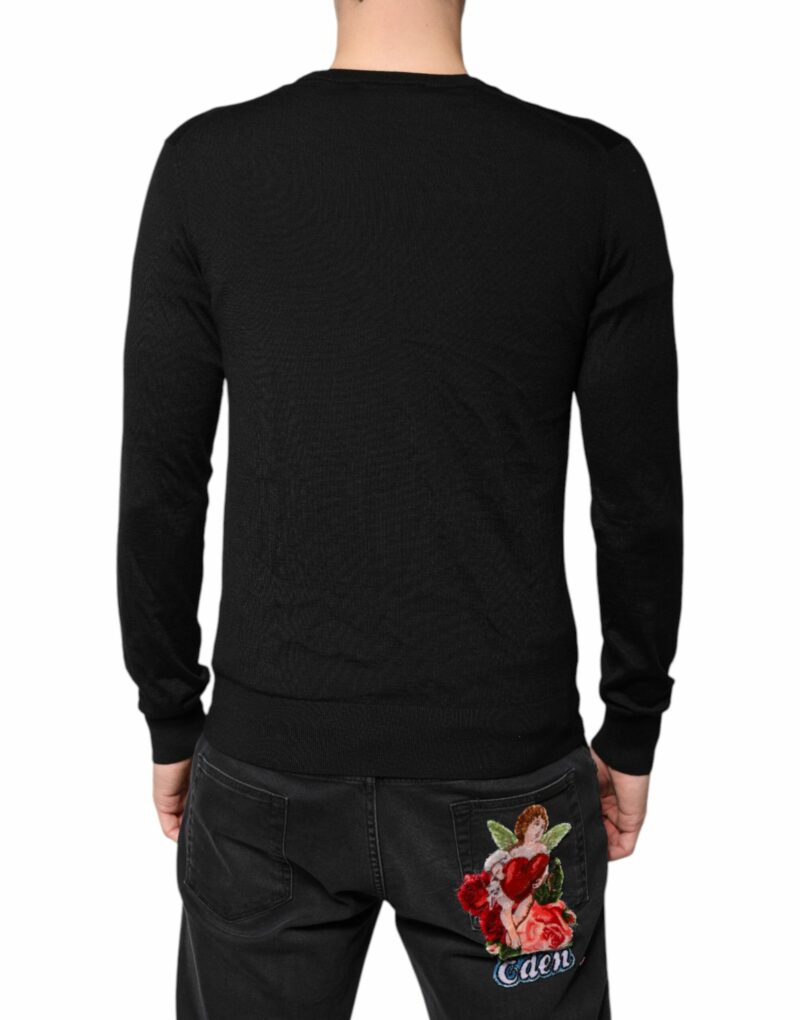 Dolce & Gabbana Black Cashmere Button Down Cardigan Sweater - Image 4