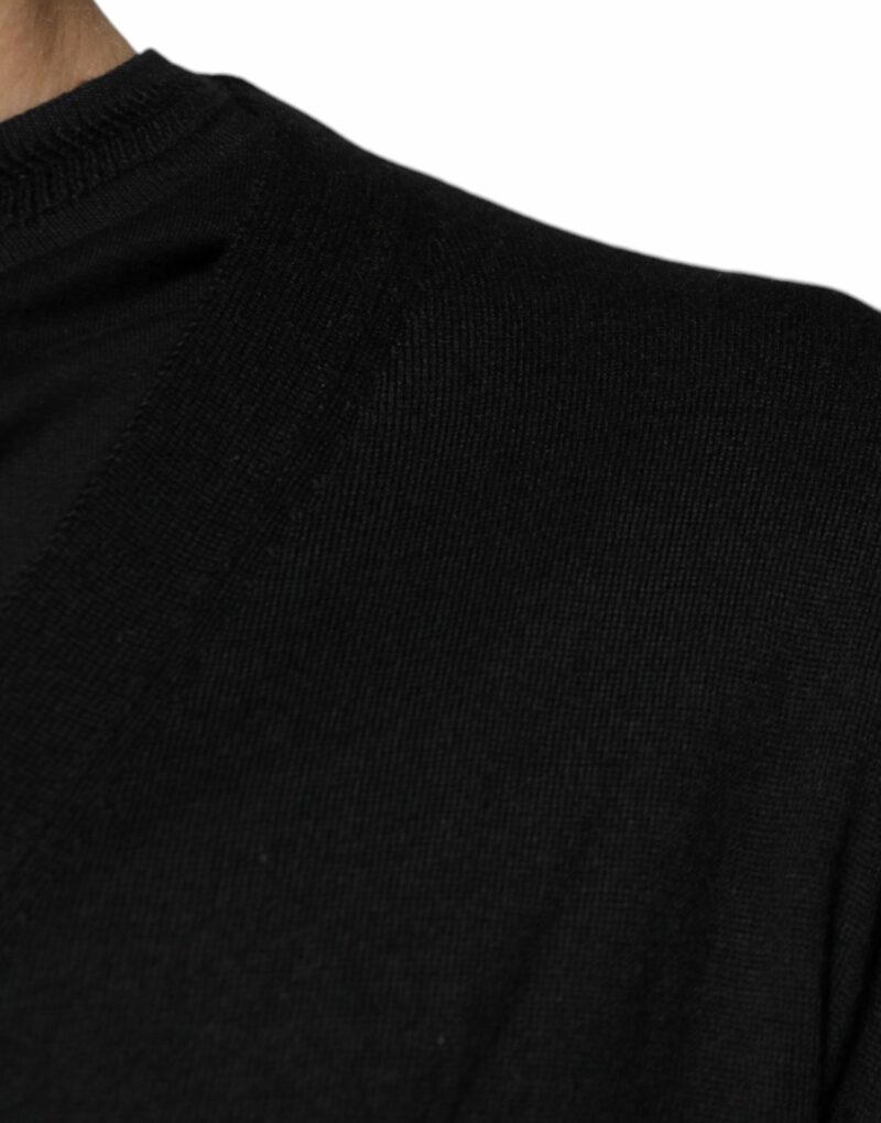 Dolce & Gabbana Black Cashmere Button Down Cardigan Sweater - Image 6