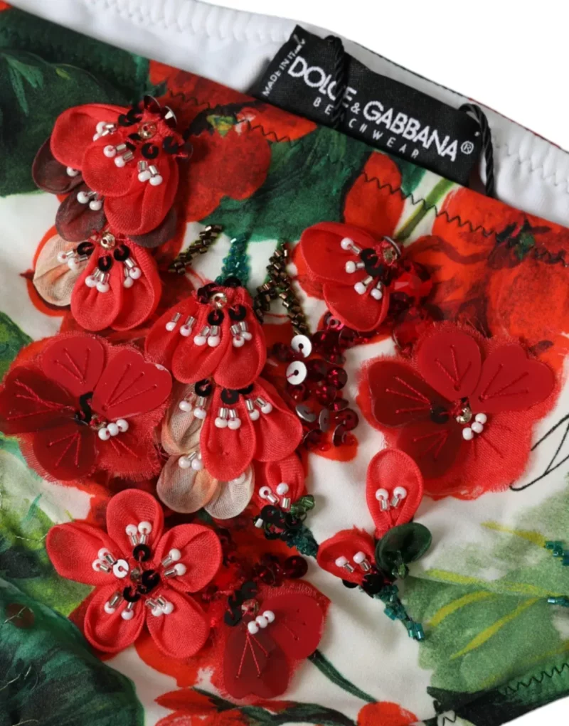Dolce & Gabbana Multicolor Geranium Swim Bottom Beachwear Bikini - Image 2
