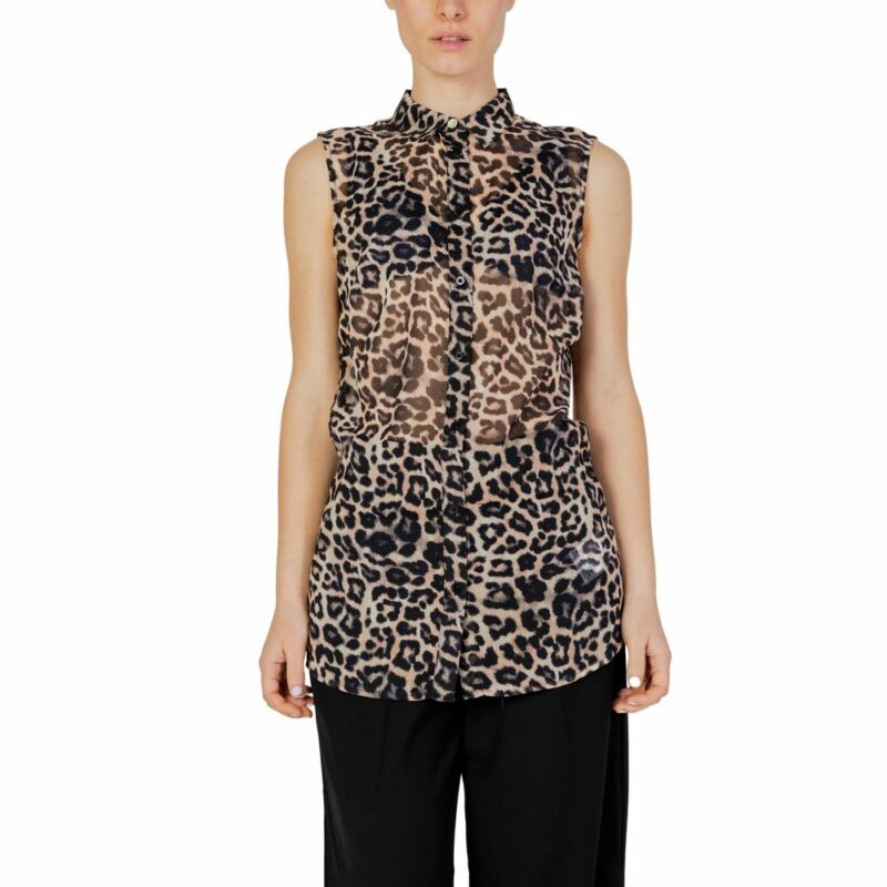 Guess Brown Polyester Shirt