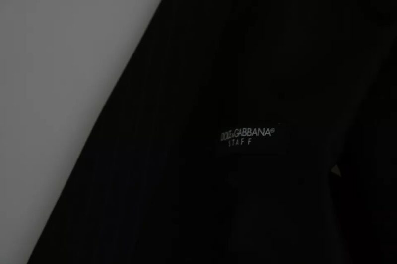 Dolce & Gabbana Black Men Formal STAFF Dress Waistcoat Vest - Image 8