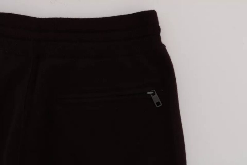 Dolce & Gabbana Purple Cashmere Gym Training Sport Pants - Image 4
