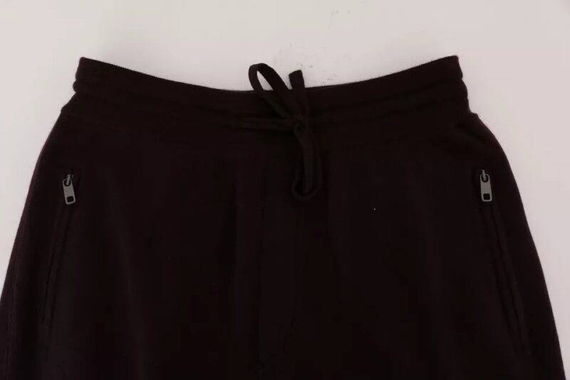 Dolce & Gabbana Purple Cashmere Gym Training Sport Pants - Image 5