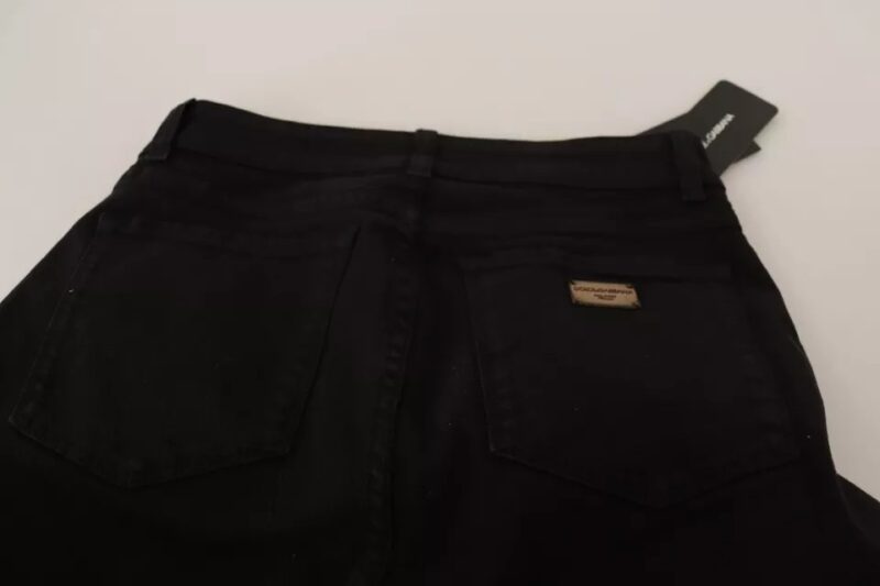 Dolce & Gabbana Black Cotton Stretch Skinny Denim Jeans - Image 6