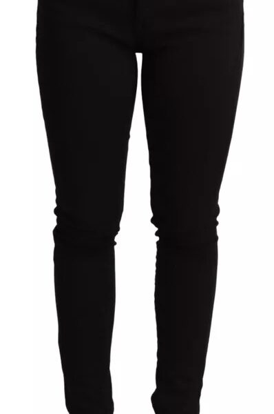 Dolce & Gabbana Black Cotton Stretch Skinny Denim Jeans