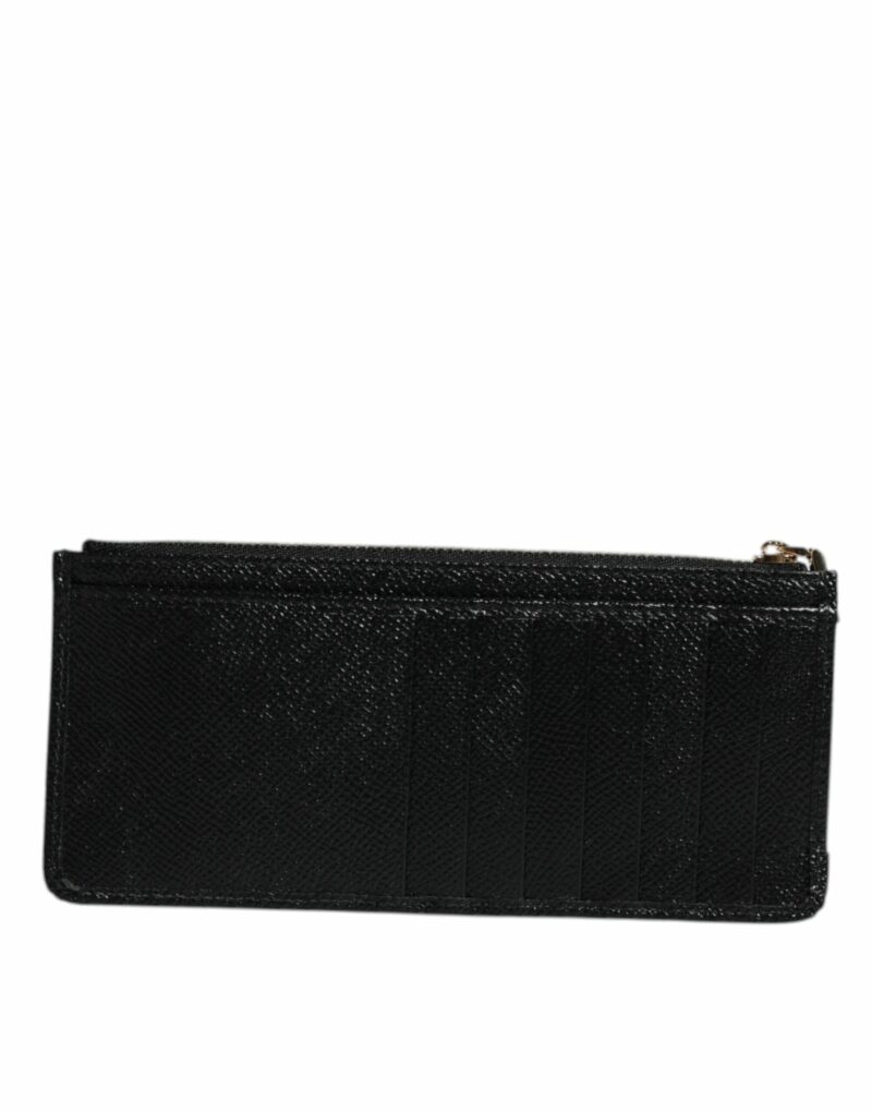 Dolce & Gabbana Black Leather #DGLovesLondon Cardholder Case Wallet - Image 4