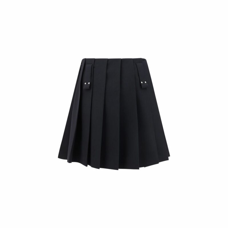 Prada Wool pleated Miniskirt - Image 2