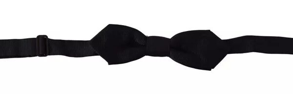 Dolce & Gabbana Blue Solid 100% Silk Adjustable Neck Bow Tie